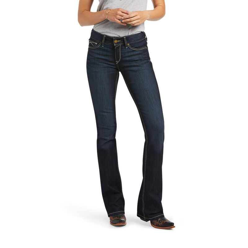 Ariat Jeans Damen - R.E.A.L. Perfect Rise Contessa Boot Cut DunkelBlau ( ZTLVY-2145 )